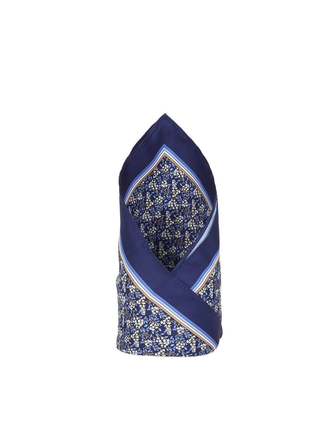 

Peter England Men Navy Blue & White Printed Pocket Square