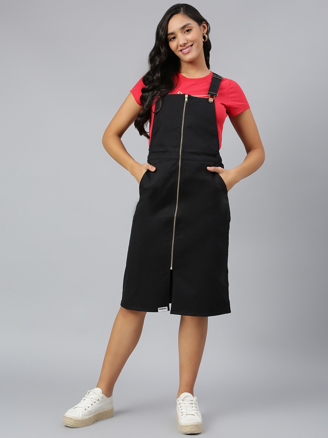 

FINSBURY LONDON Black Sheath Dress