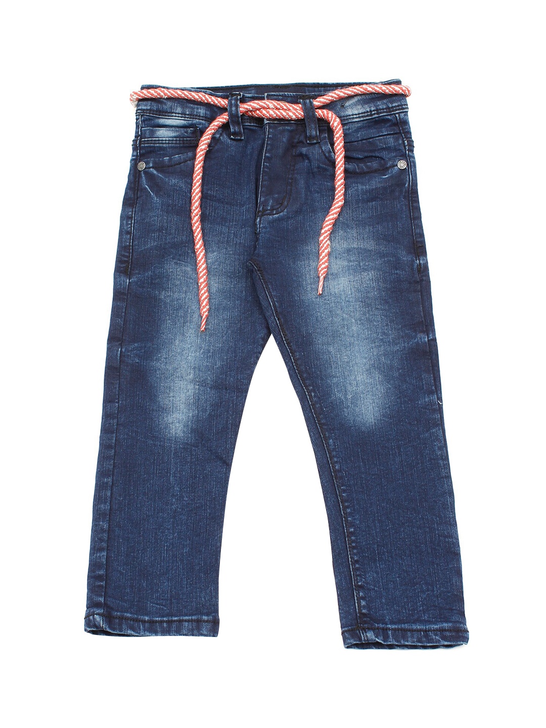 

Lil Lollipop Unisex Kids Blue Pure Cotton Light Fade Jeans