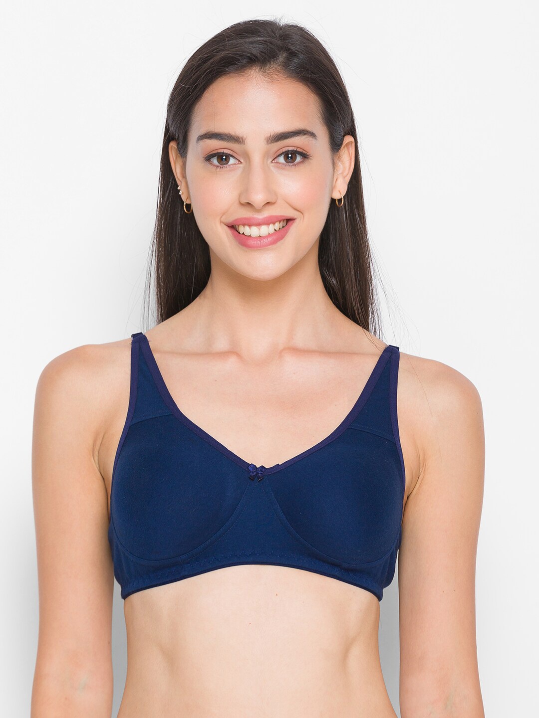 

Candyskin Woman Navy Blue Non Padded Everyday Bra-CSIN18NAVYBLUE