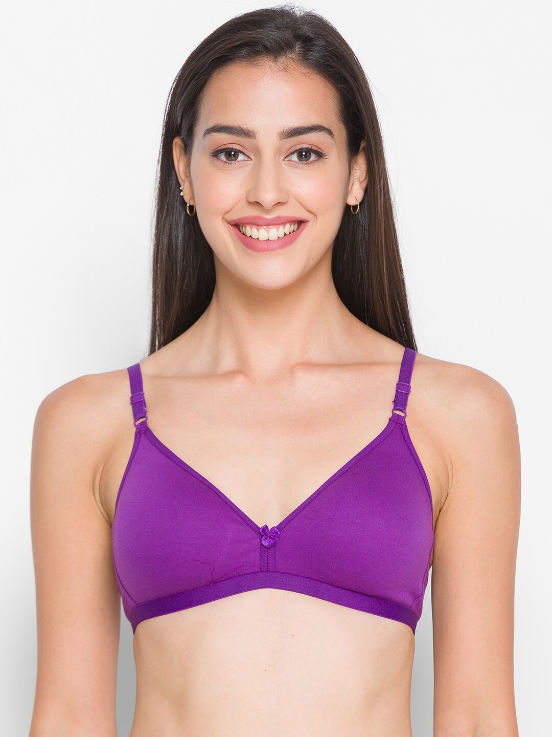 

Candyskin Women Purple Solid Non Padded Bra