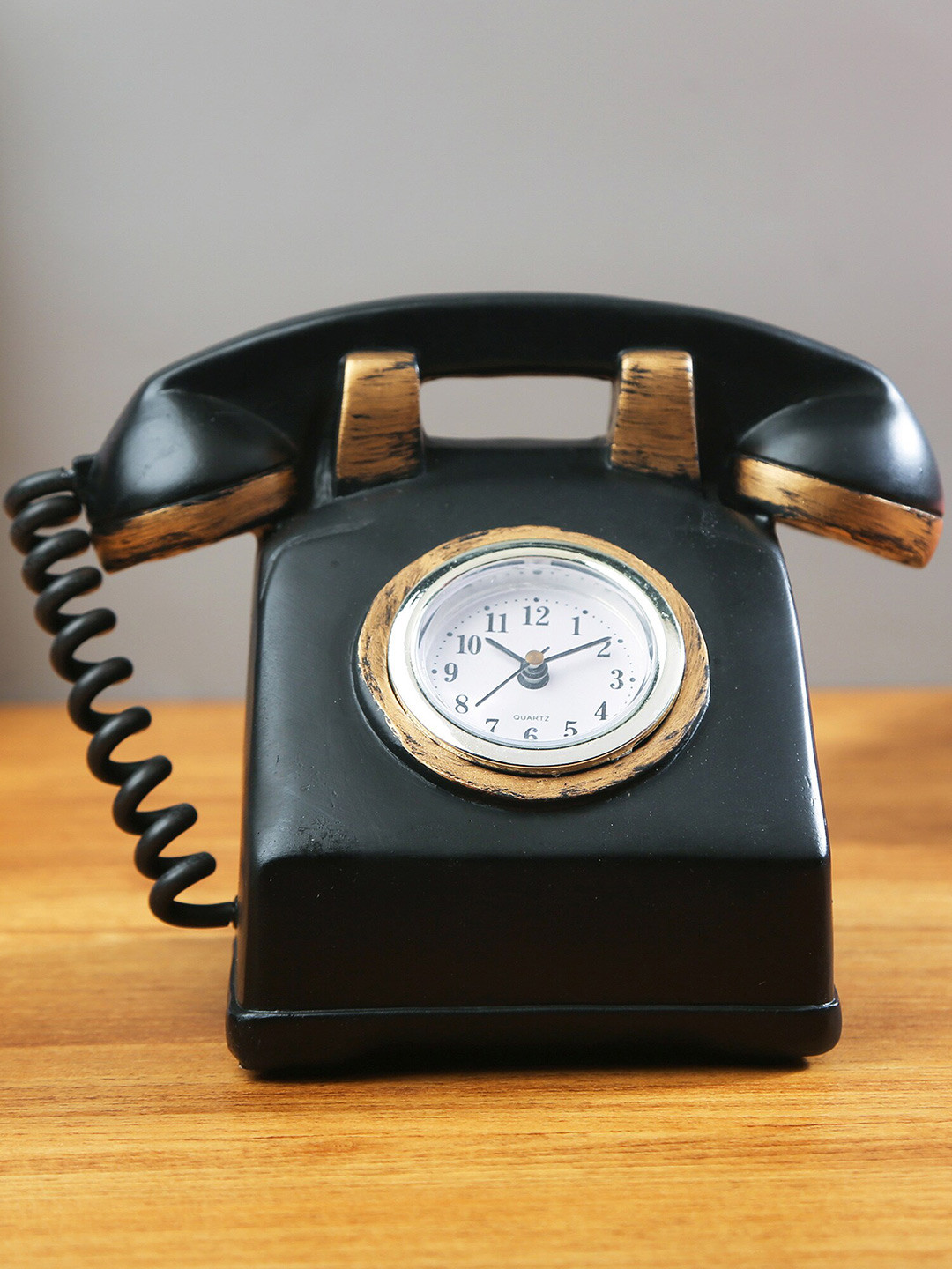

Bigsmall Unisex Black Phone Clock cum Money Bank
