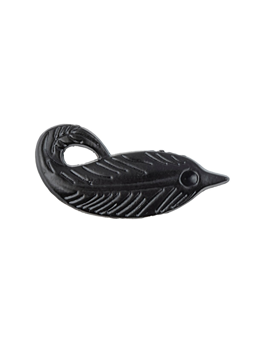 The Tie Hub Black Mini Leaf Metal Lapel pin