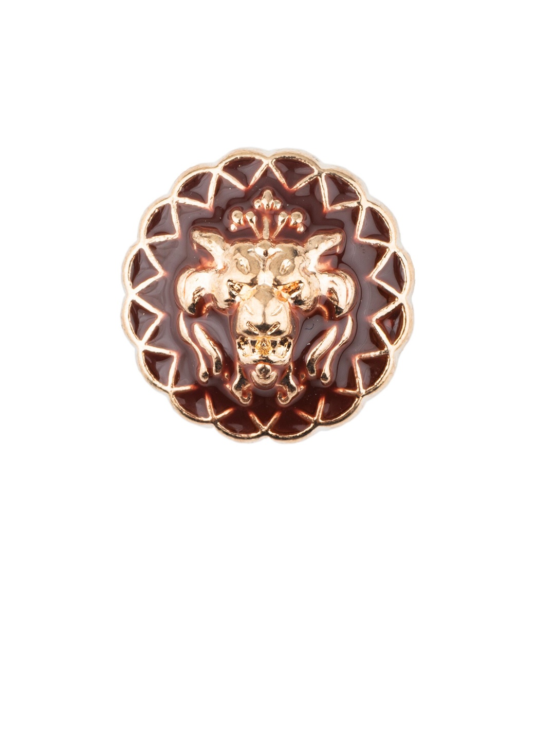 

The Tie Hub Maroon & Gold Lion King Metal Lapel Pin