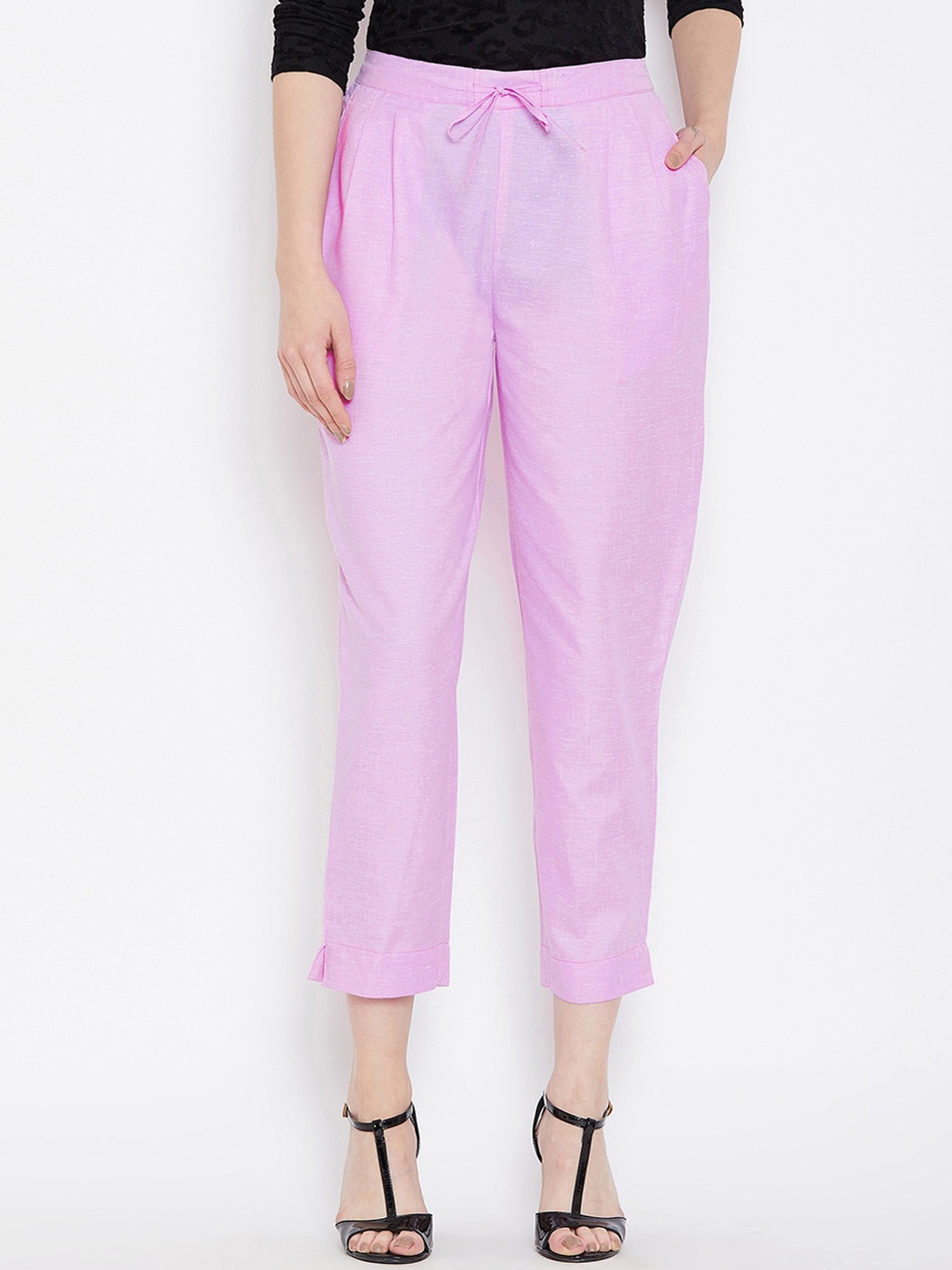 

Bitterlime Women Lavender Relaxed Regular Fit Trousers