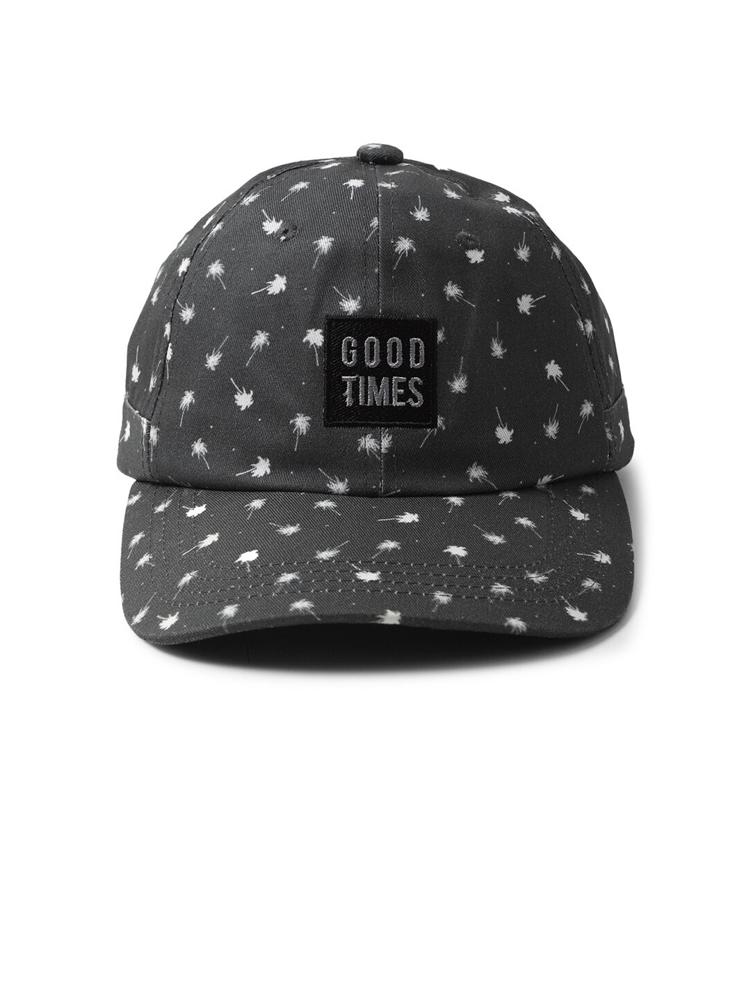 

FOREVER 21 Men Black & White Printed Baseball Cap