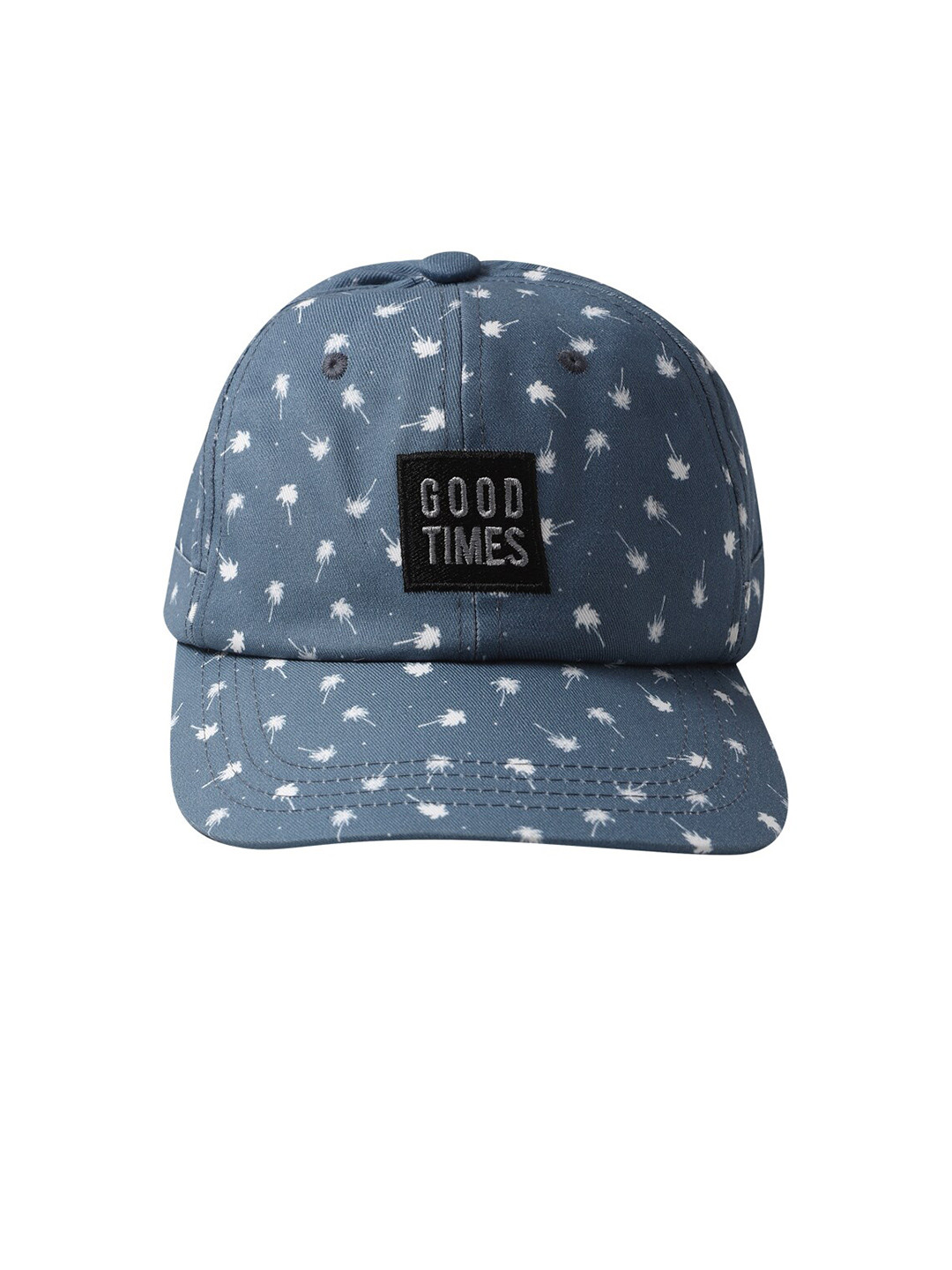 

FOREVER 21 Men Blue & White Printed Pure Cotton Baseball Cap