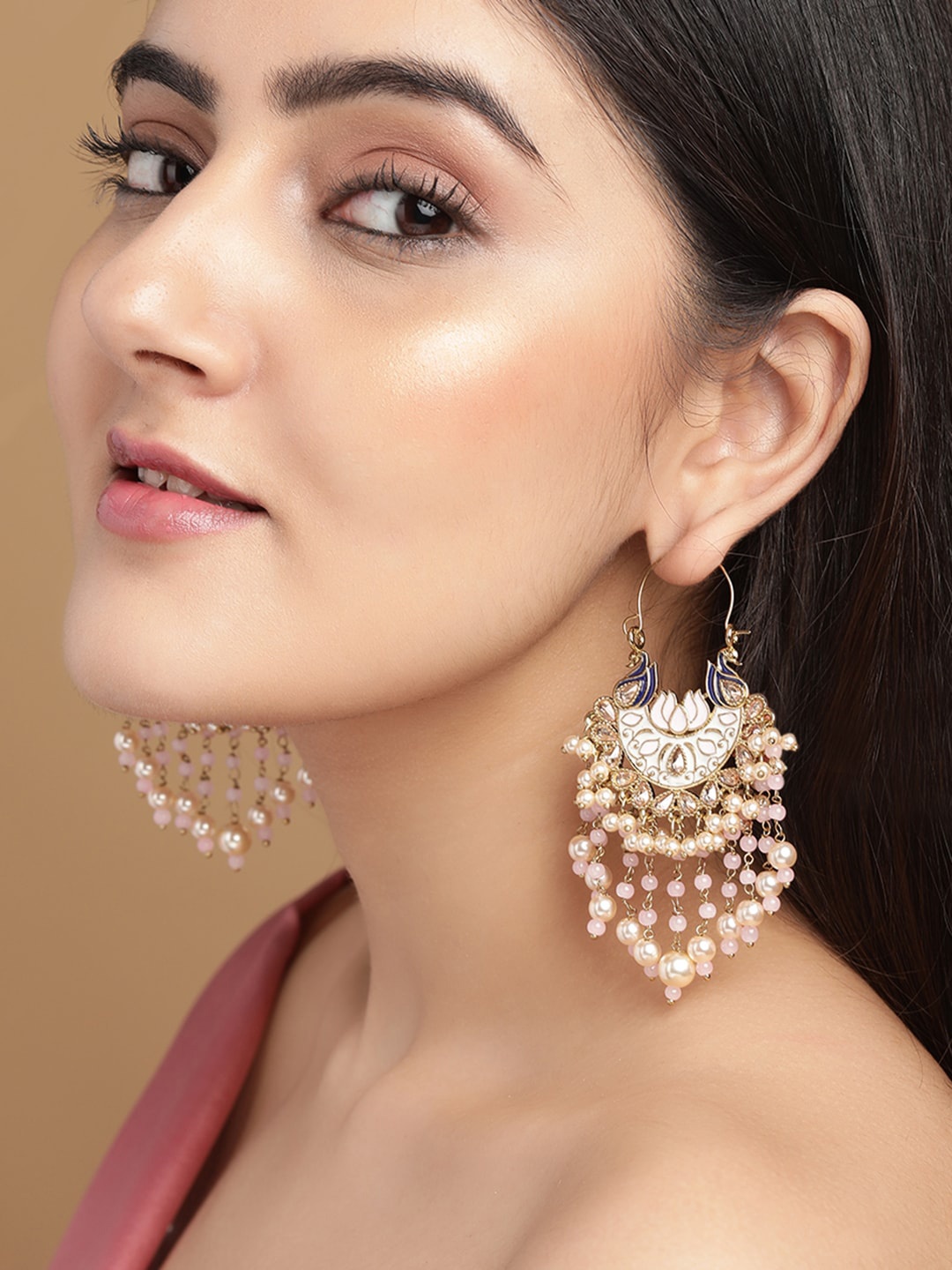 

Rubans Gold-Toned Classic Drop Earrings