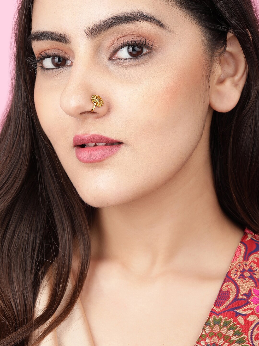 

Rubans 24K Gold-Plated Handcrafted Nosepin