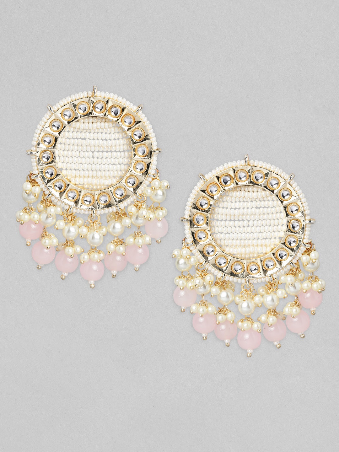 

Rubans Gold Plated Gold-Toned Classic Drop Earrings