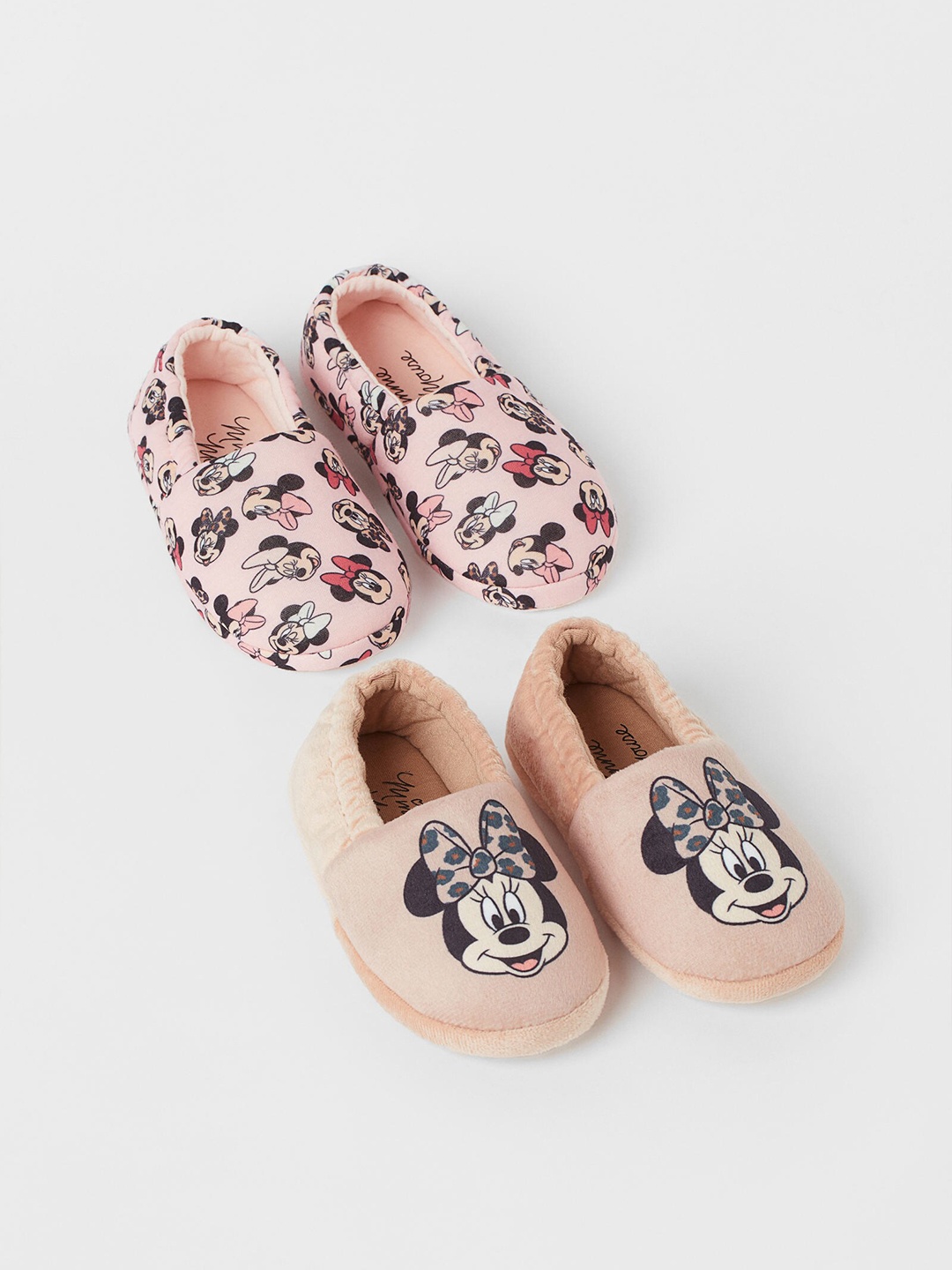 

H&M Girls Pink 2-Pack Soft Slippers