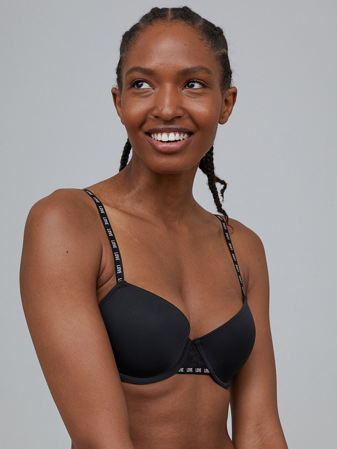 

Padded Underwired Bra, Black