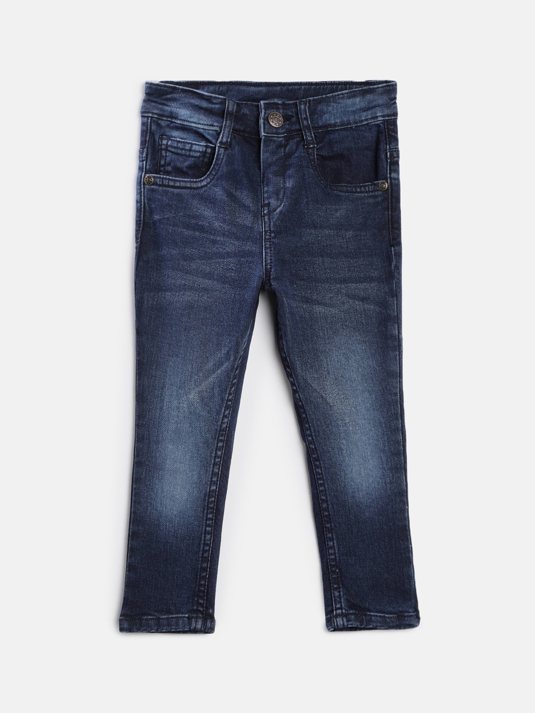 

Aomi Boys Navy Blue Light Fade Stretchable Jeans
