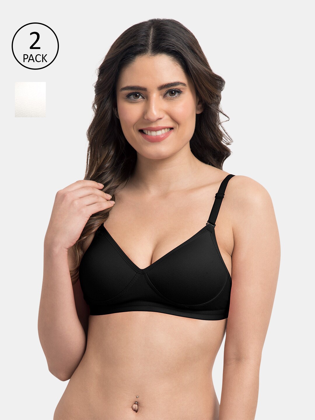 

Tweens Black & White Pack of 2 T-shirt Bra Lightly Padded