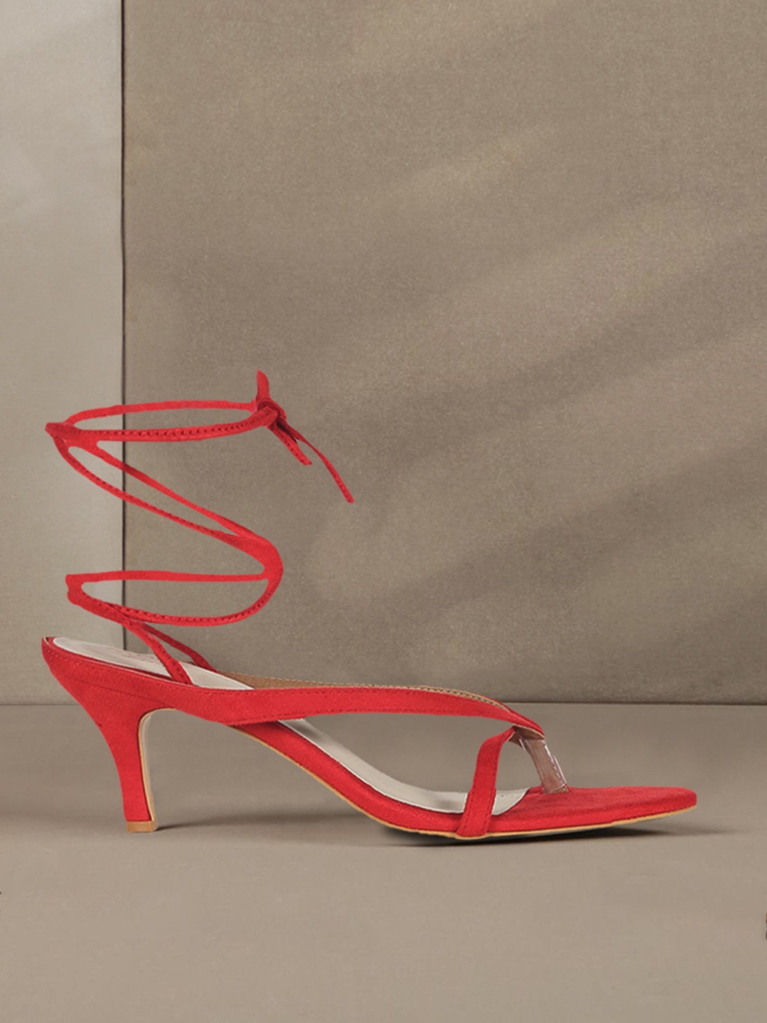 

Monrow Red Suede Party Kitten Gladiators
