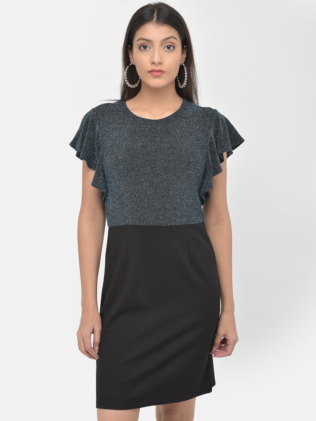 

Latin Quarters Women Black Sheath Dress