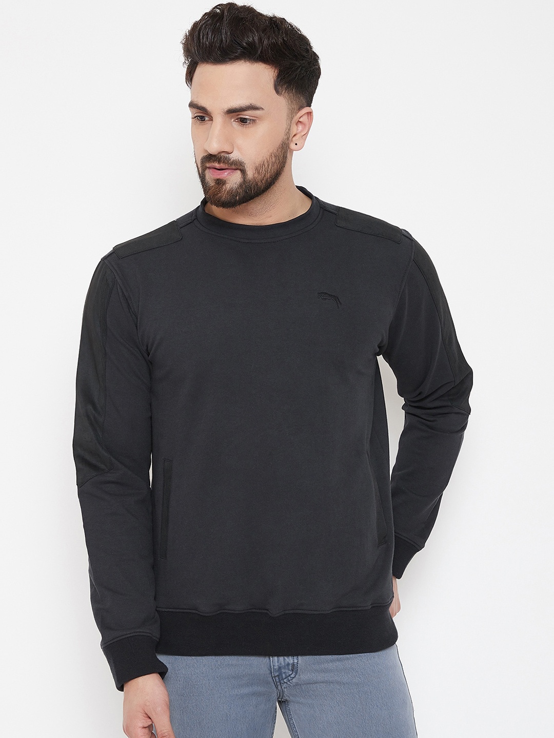 

JUMP USA Men Black Sweatshirt
