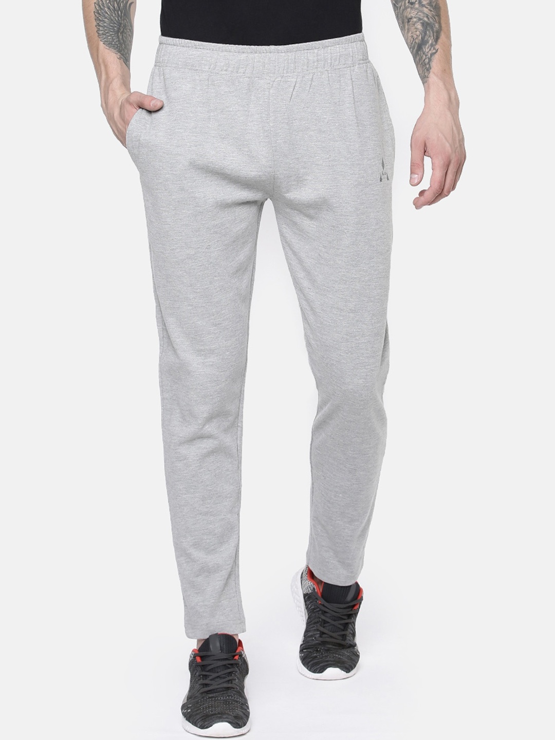 

ACTIMAXX Men Grey Solid Cotton Track Pants