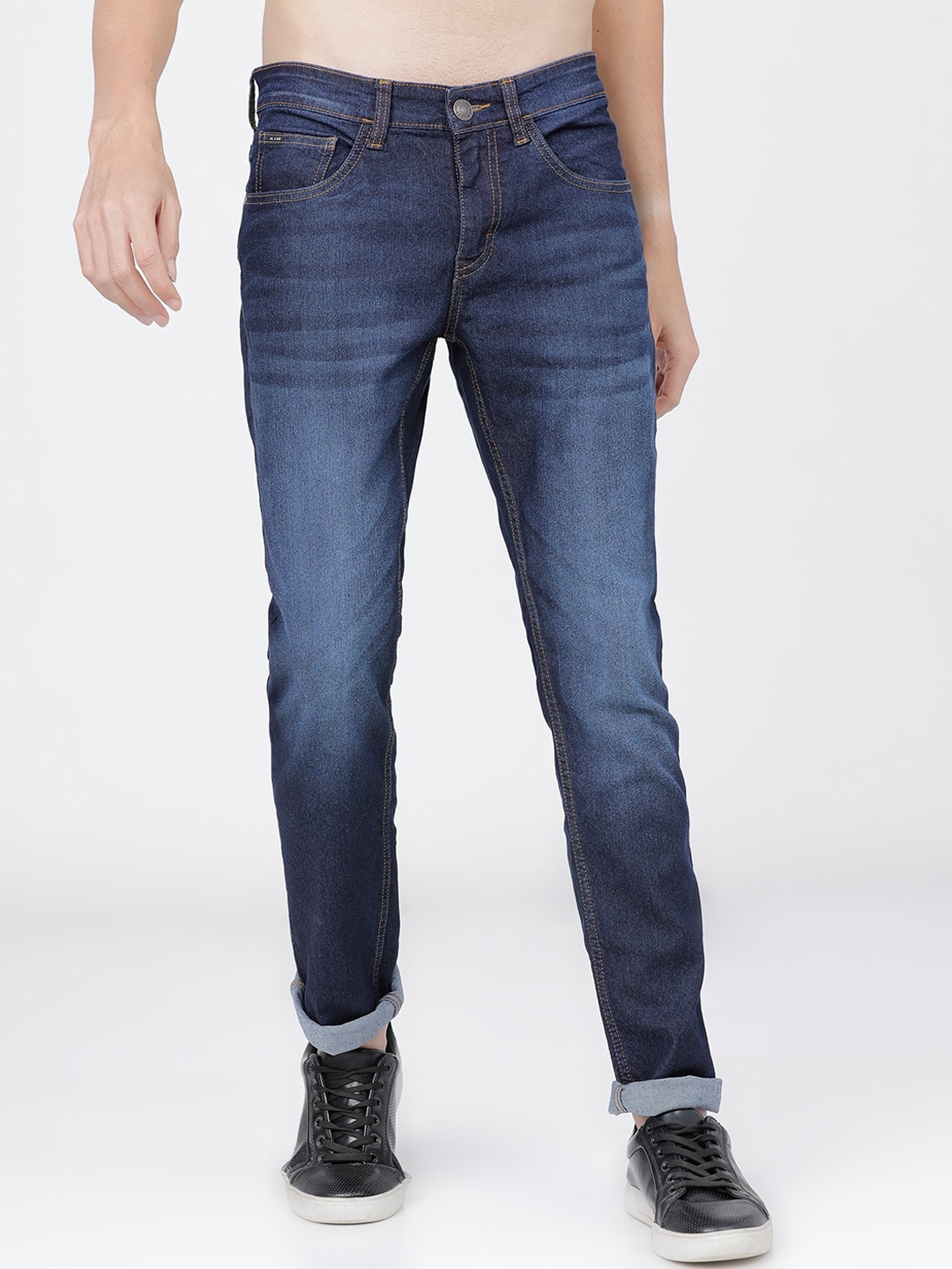 

HIGHLANDER Men Blue Slim Fit Heavy Fade Stretchable Jeans