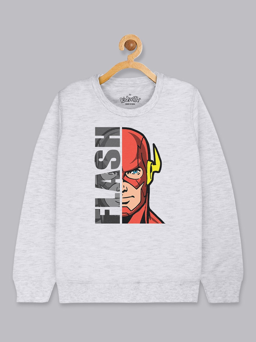 

Kids Ville Boys Grey Flash Printed Sweatshirt