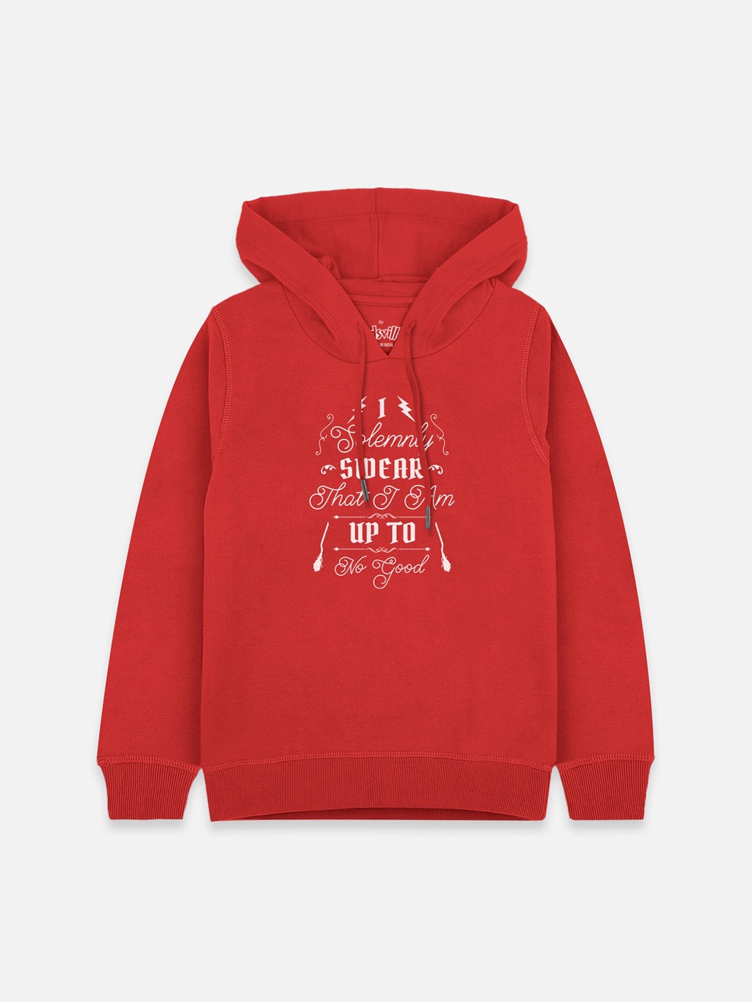 

Kids Ville Boys Red Printed Harry Potter Hooded Sweatshirt