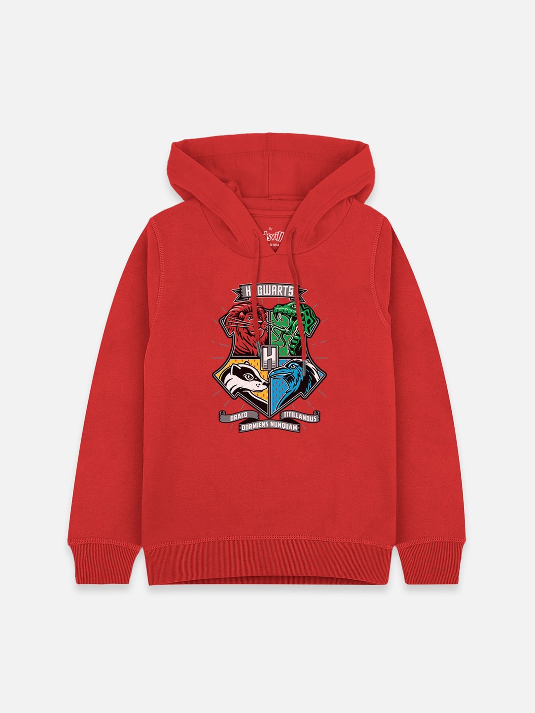 

Kids Ville Boys Red Harry Potter Printed Hooded Cotton Sweatshirt