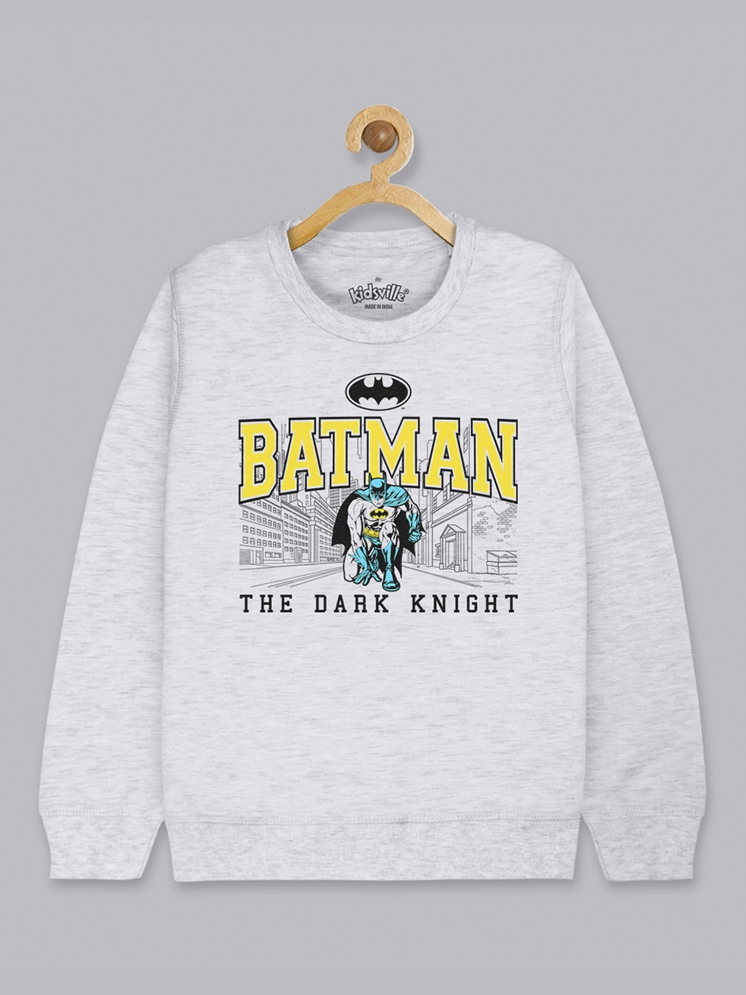 

Kids Ville Boys Grey Batman Printed Sweatshirt