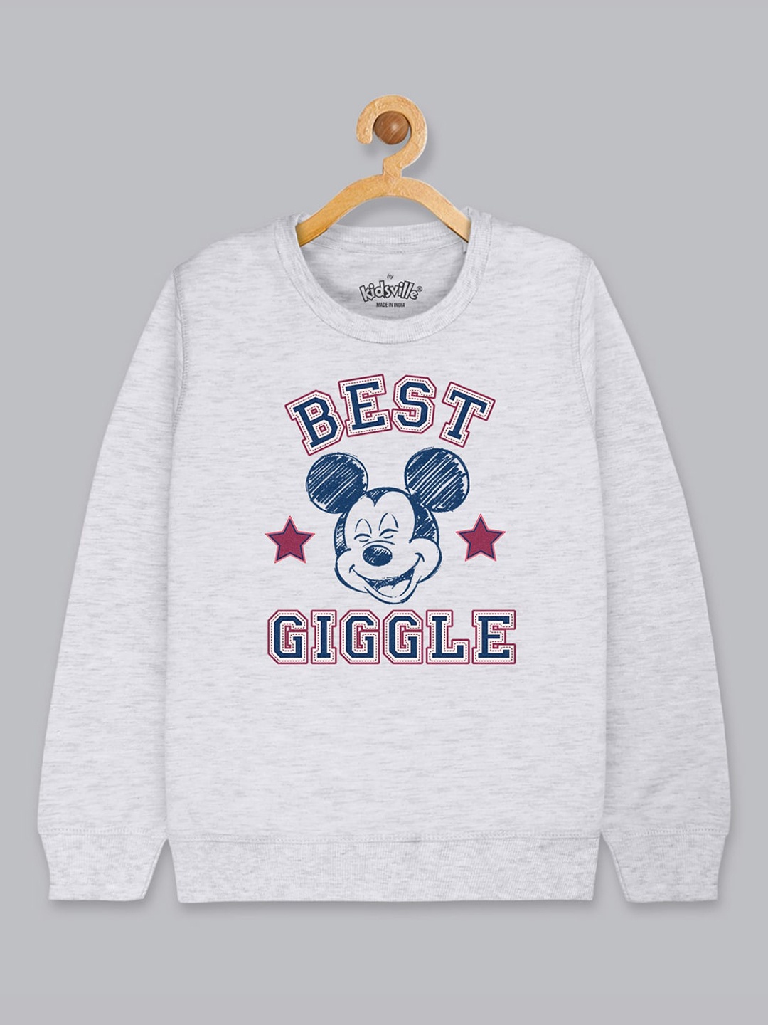 

Kids Ville Mickey & Friends Boys Grey Printed Sweatshirt