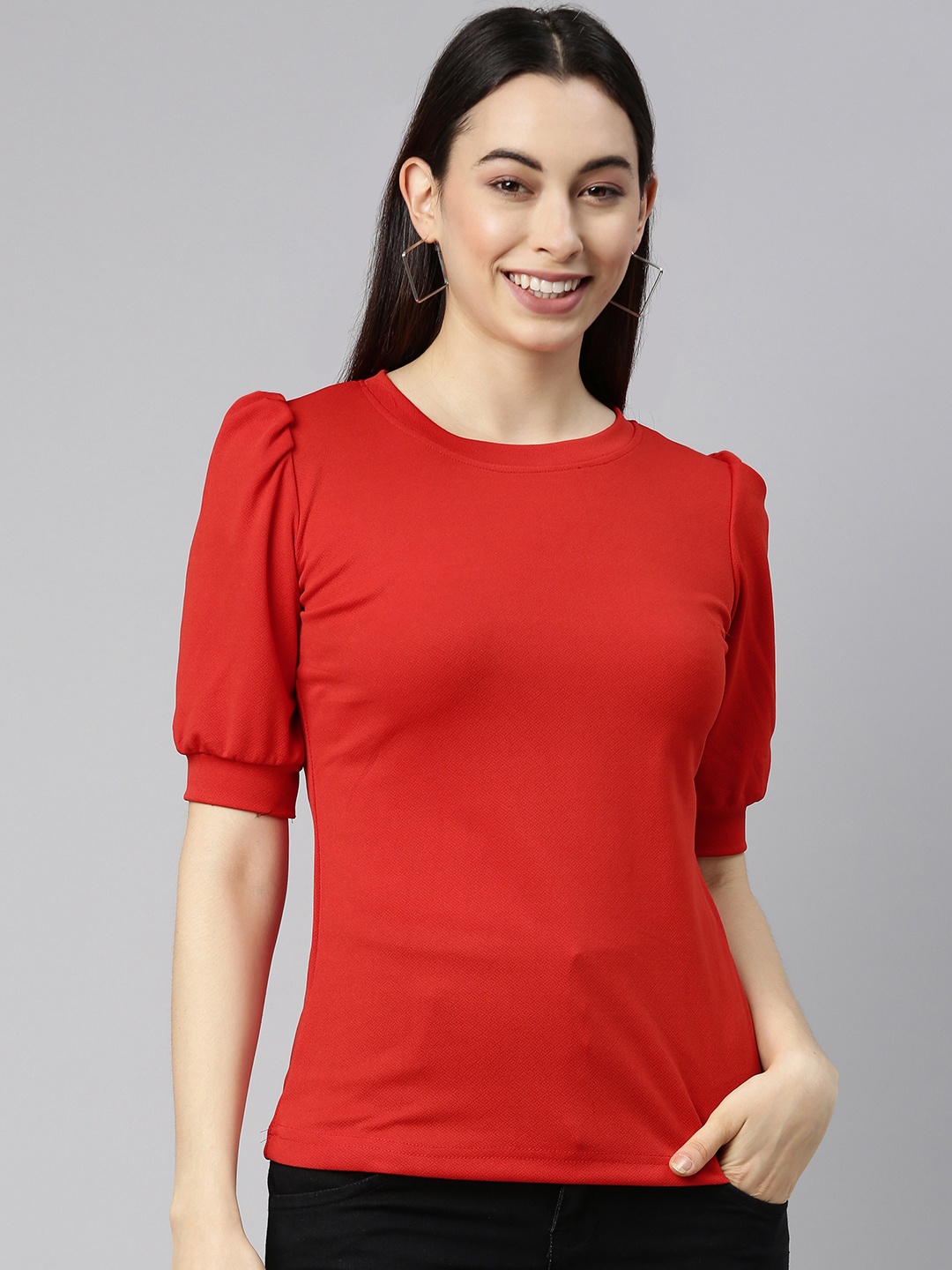 

Selvia Red Scuba Regular Top