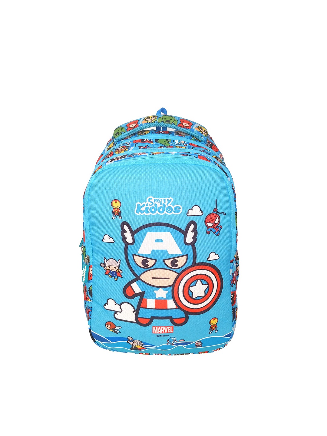 

Smily Kiddos Unisex Kids Blue & Red Graphic Printed Backpack