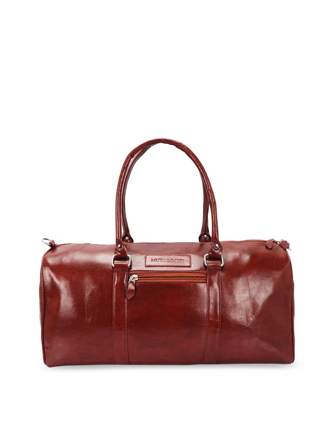 

MUTAQINOTI Tan Brown Solid Duffel Bag