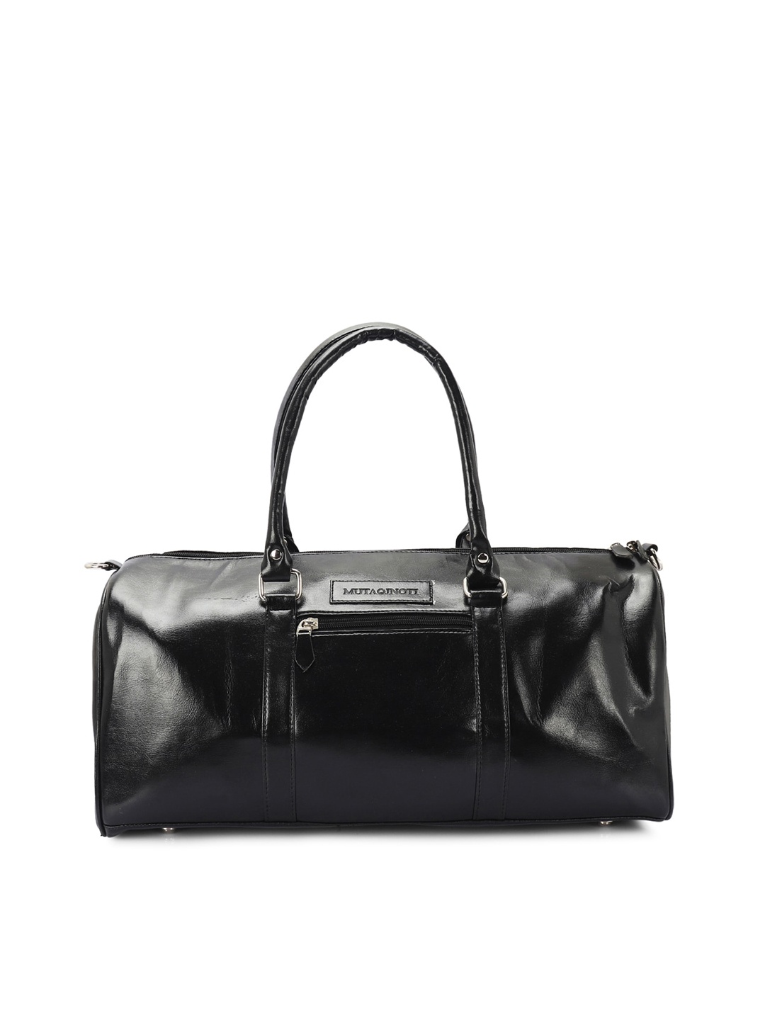 

MUTAQINOTI Black Solid Medium Duffel Bag