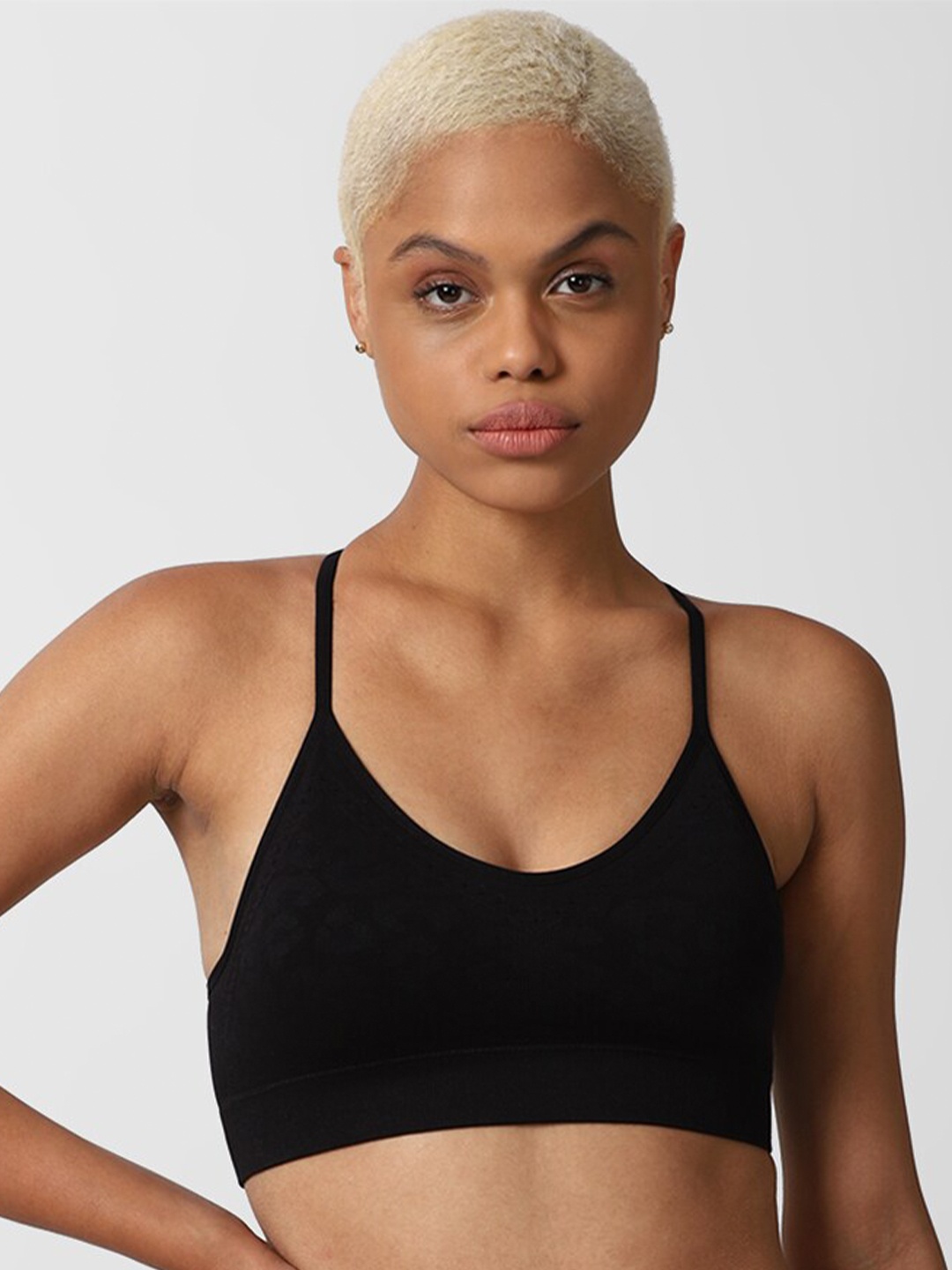 

FOREVER 21 Black Animal T-shirt Bra