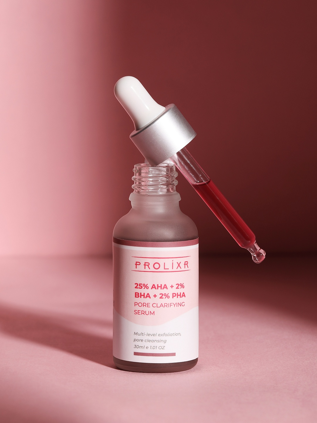 

PROLIXR 25% AHA 2% BHA 2% PHA Face Serum for Deep Exfoliation Treatment - 30 ml, Red