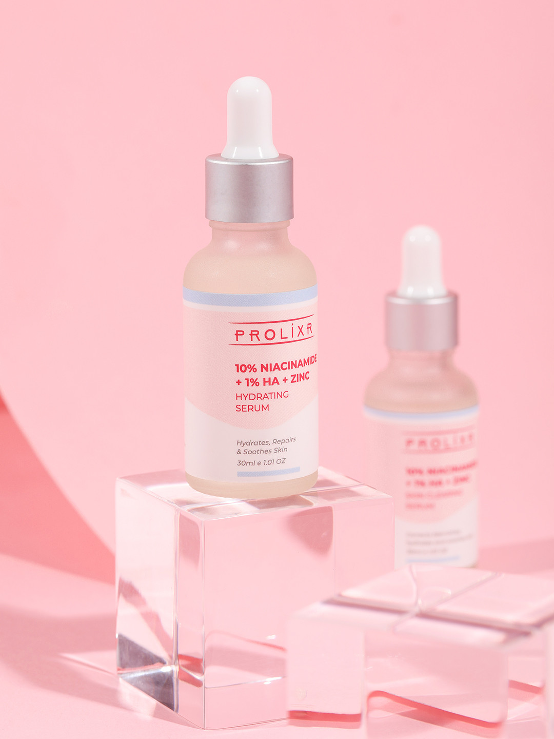 

PROLIXR 10% Niacinamide 1% HA Zinc Mini Serum to Boosts Hydration & Fades Blemishes - 30ml, Transparent