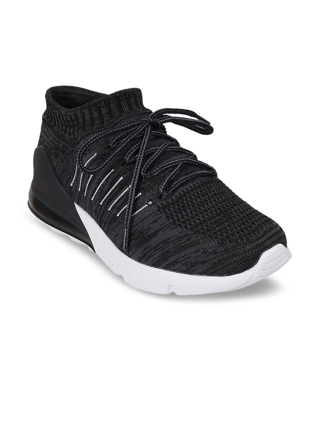 

Metro Men Grey Woven Design Sneakers