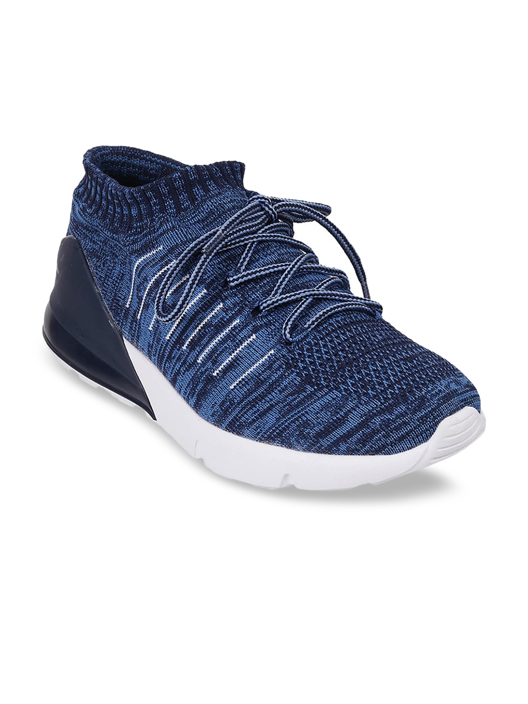 

Metro Men Blue Woven Design Sneakers