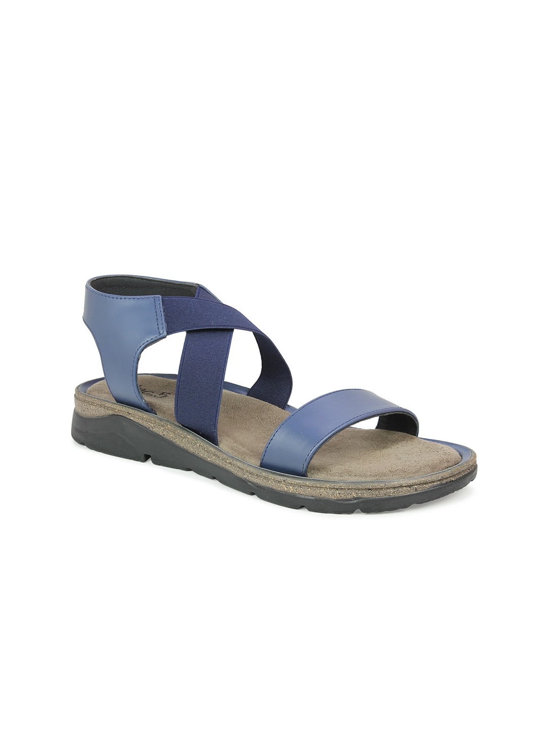 

Inc 5 Women Navy Blue Colourblocked Open Toe Flats