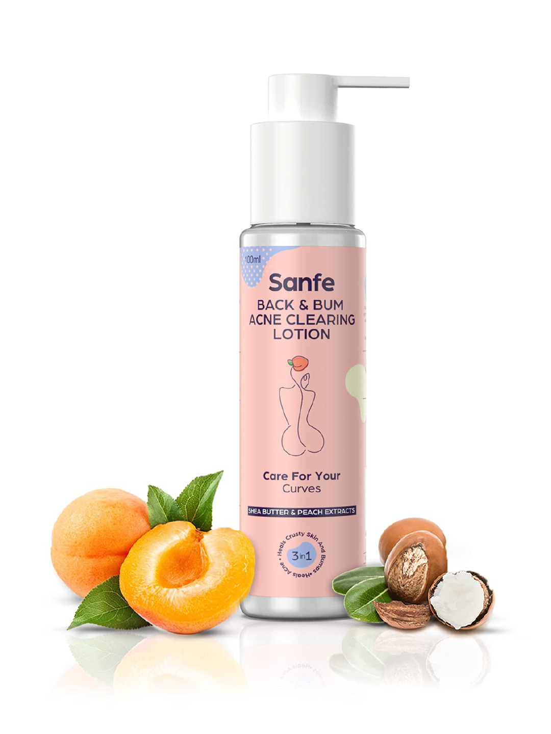 

Sanfe Acne Clearing Lotion For Dry & Crusty Skin To Help in Exfoliation & Lightening-100ml, Coral