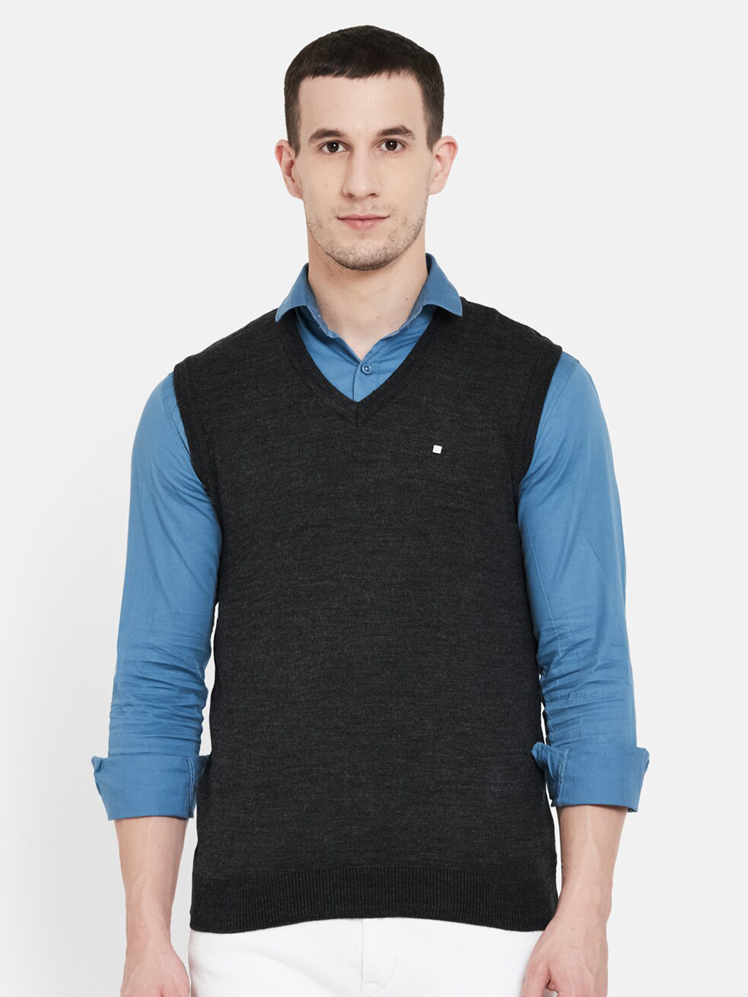 

Duke Men Black Sweater Vest