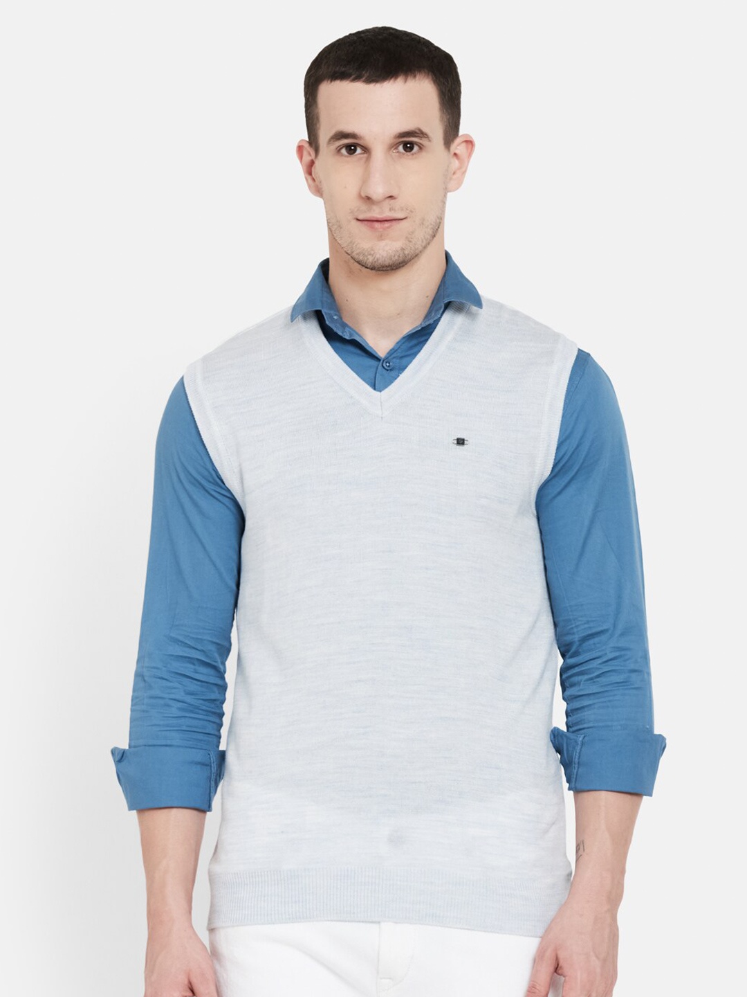 

Duke Men Blue Sweater Vest