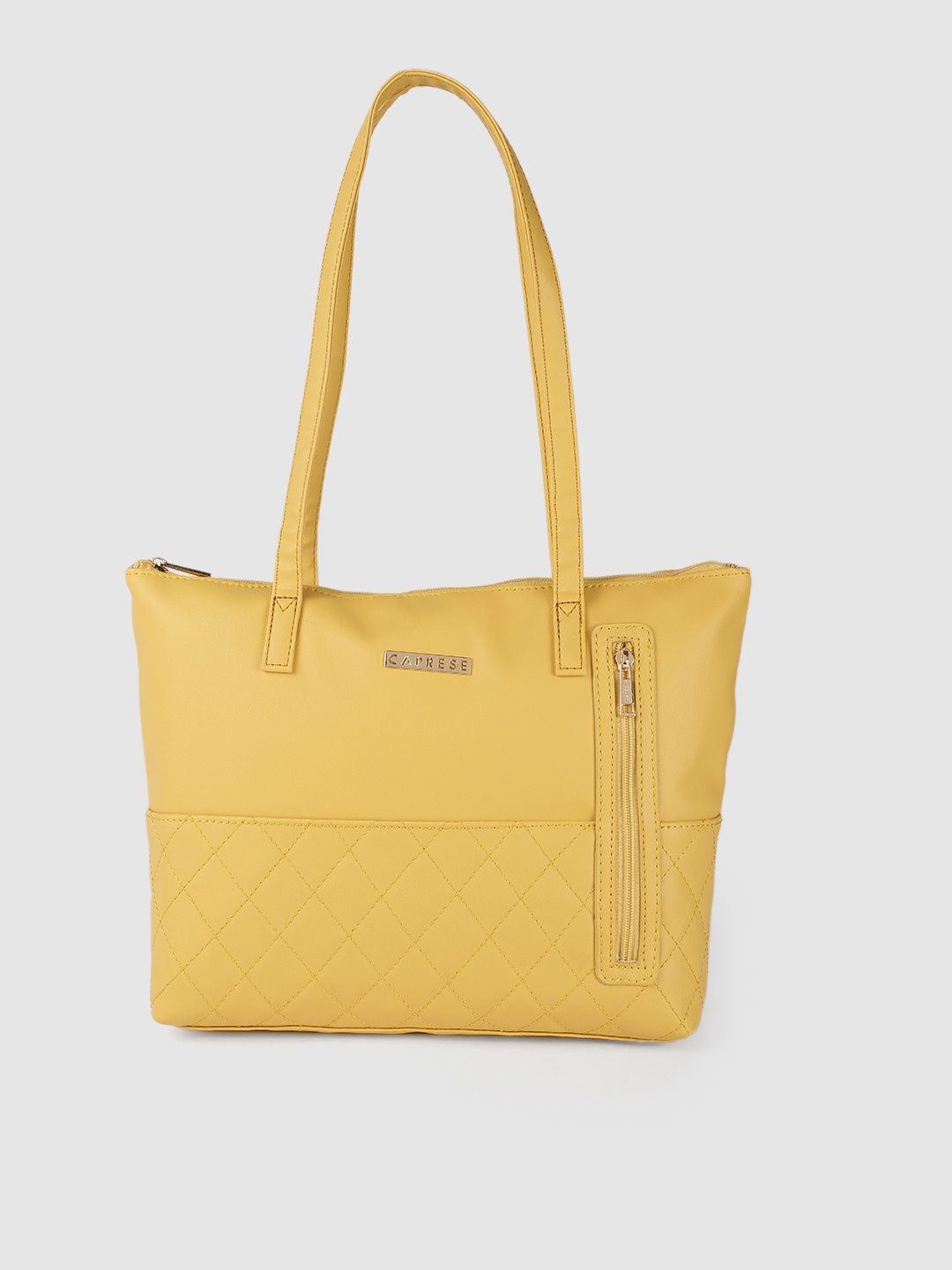 

Caprese Yellow Solid Shoulder Bag