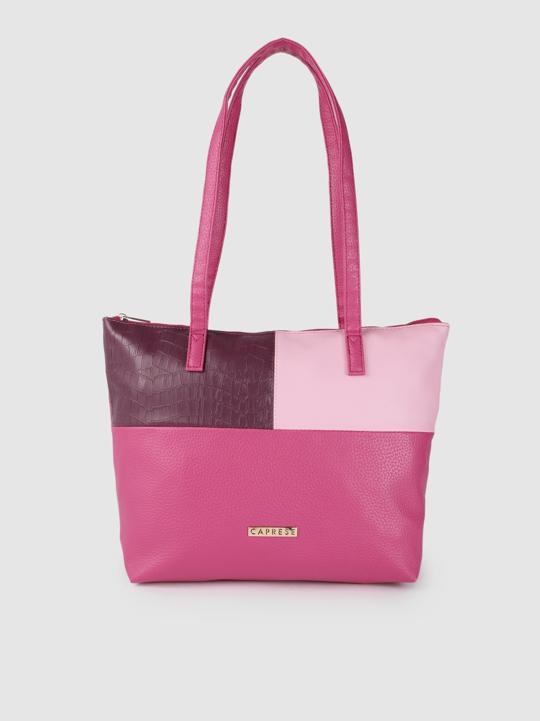 

Caprese Pink & Purple Textured Shoulder Bag