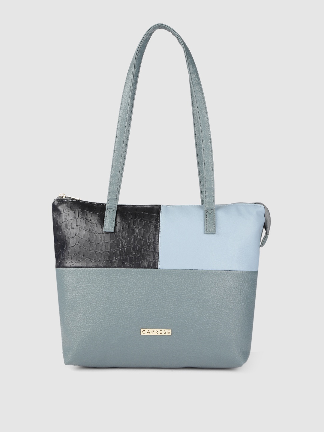 

Caprese Grey & Black Colourblocked Shoulder Bag