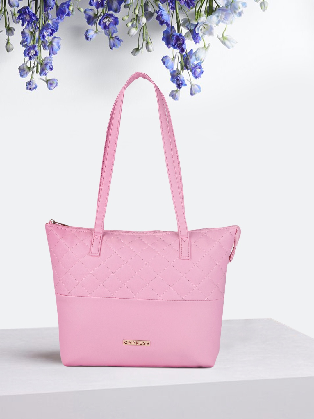 

Caprese Pink Quilted Shoulder Bag