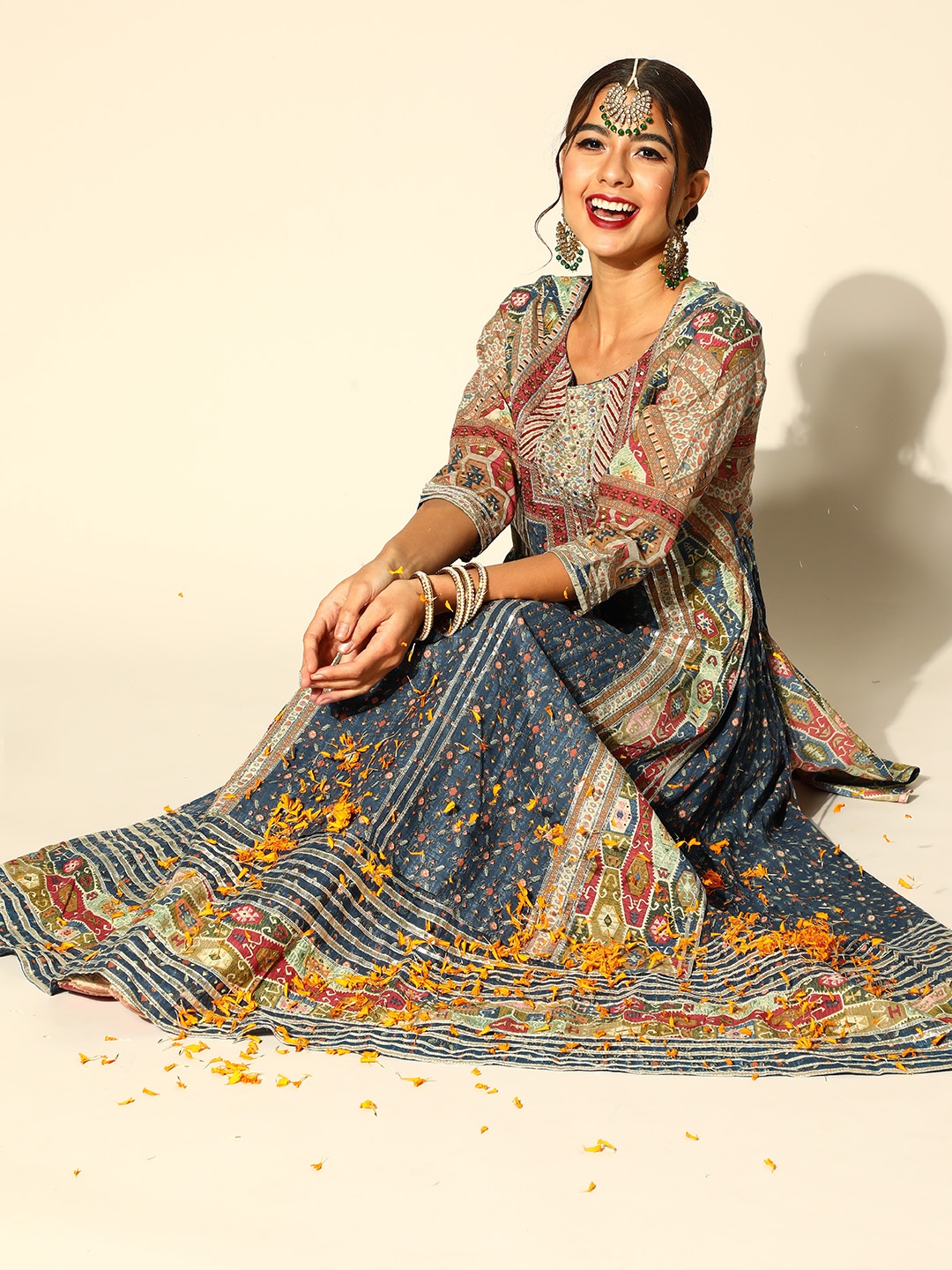 

Ishin Blue Cotton Kurta