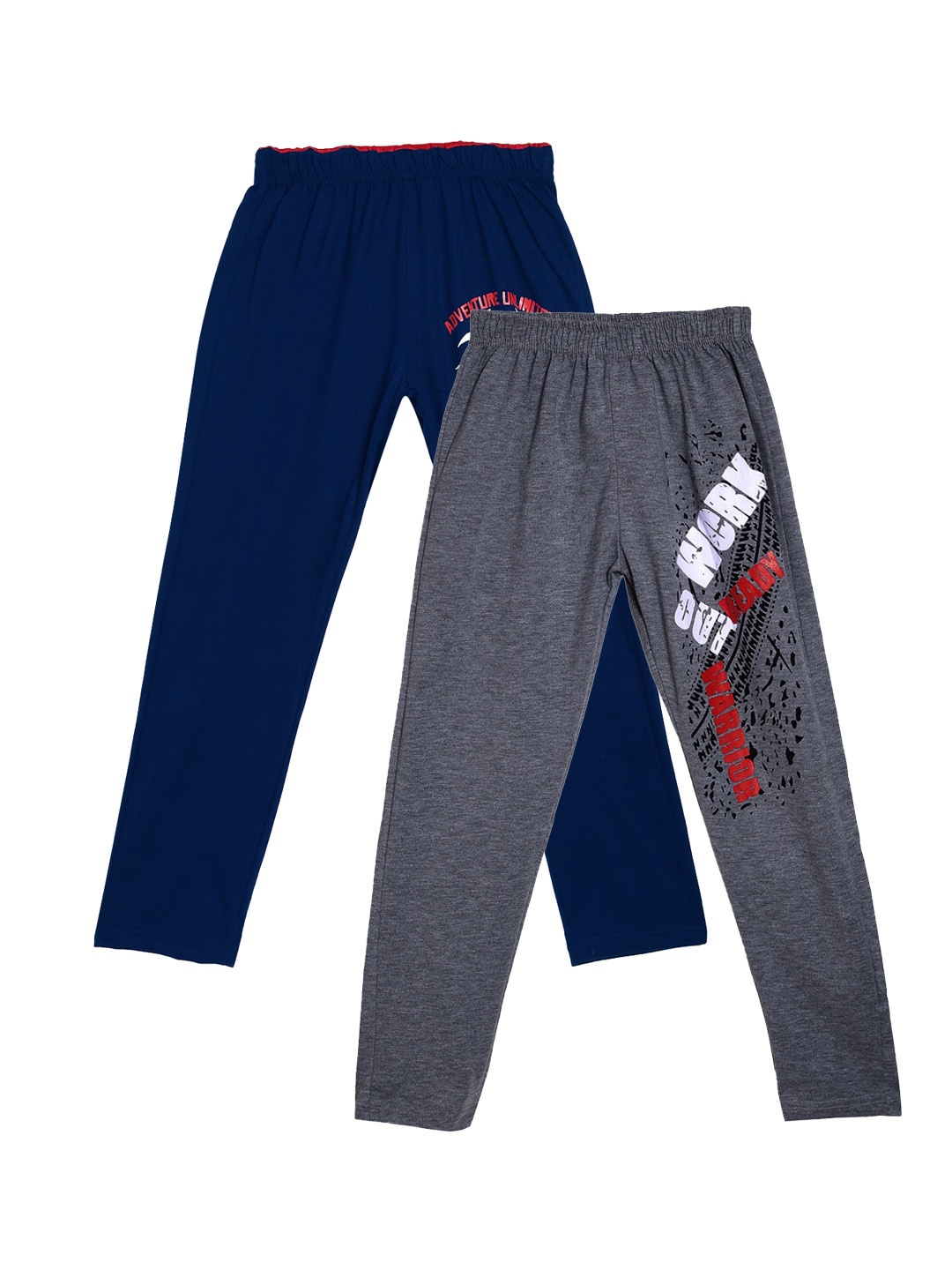 

SWEET ANGEL Boys Pack Of 2 Pure Cotton Track Pants, Charcoal