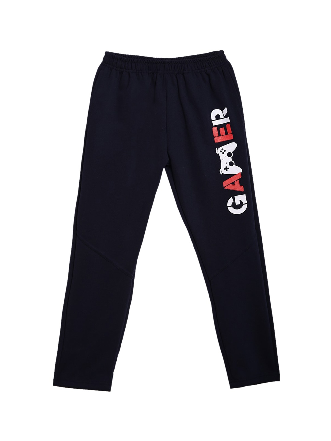 

SWEET ANGEL Boys Navy Blue & White Typography Track Pants
