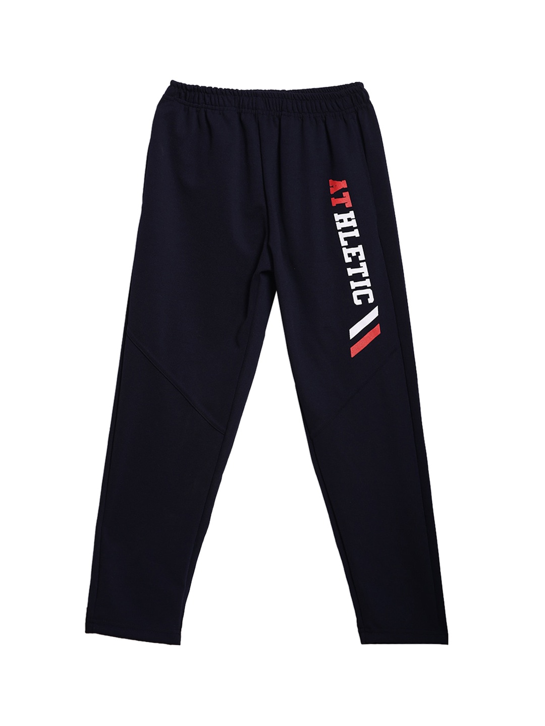 

SWEET ANGEL Boys Navy Blue & White Typography Track Pants