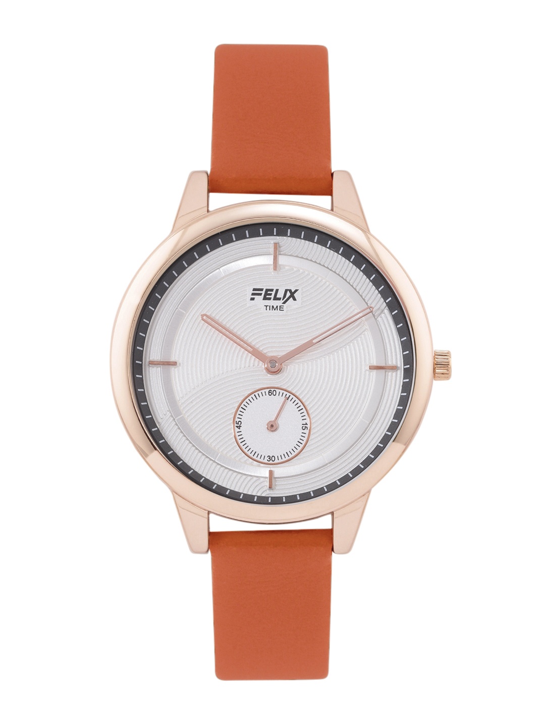 

FELIX Women White Dial & Orange Leather Straps Analogue Watch F90160LBRC